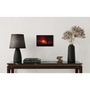 Crimson solitude HD metal wall art print 8 x 12 inches